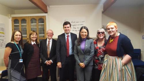 2017 - Barry Haslam meets with MP, Debbie Abrahams, and Mayor of Greater Manchester, Andy Burnham