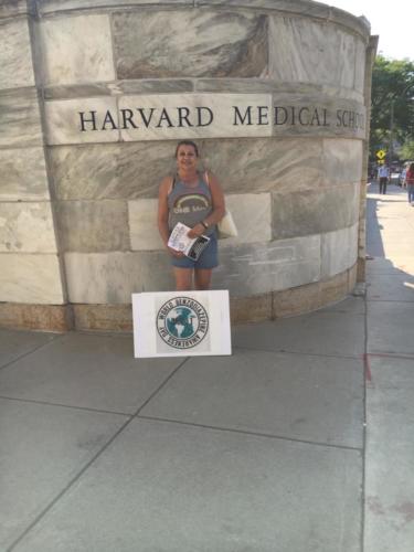 2018 - BZ education campaign outside Harvard Medical School 2